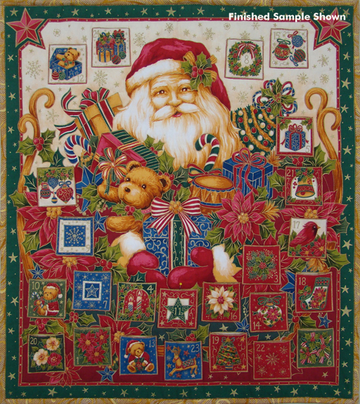 Santa Advent Calendar Panel