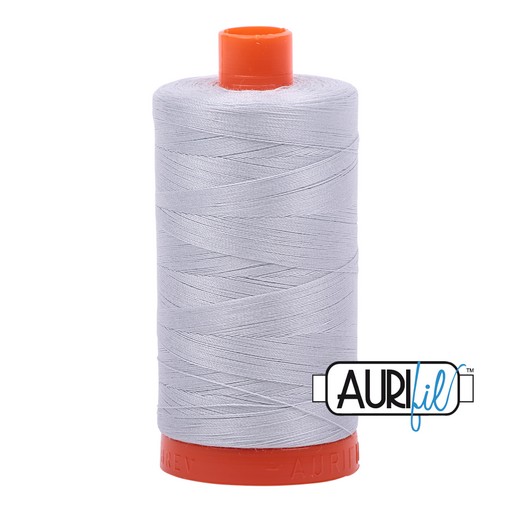 Aurifil Thread 2610 LIGHT BLUE GREY Cotton Mako 50wt Large Spool 1300m 